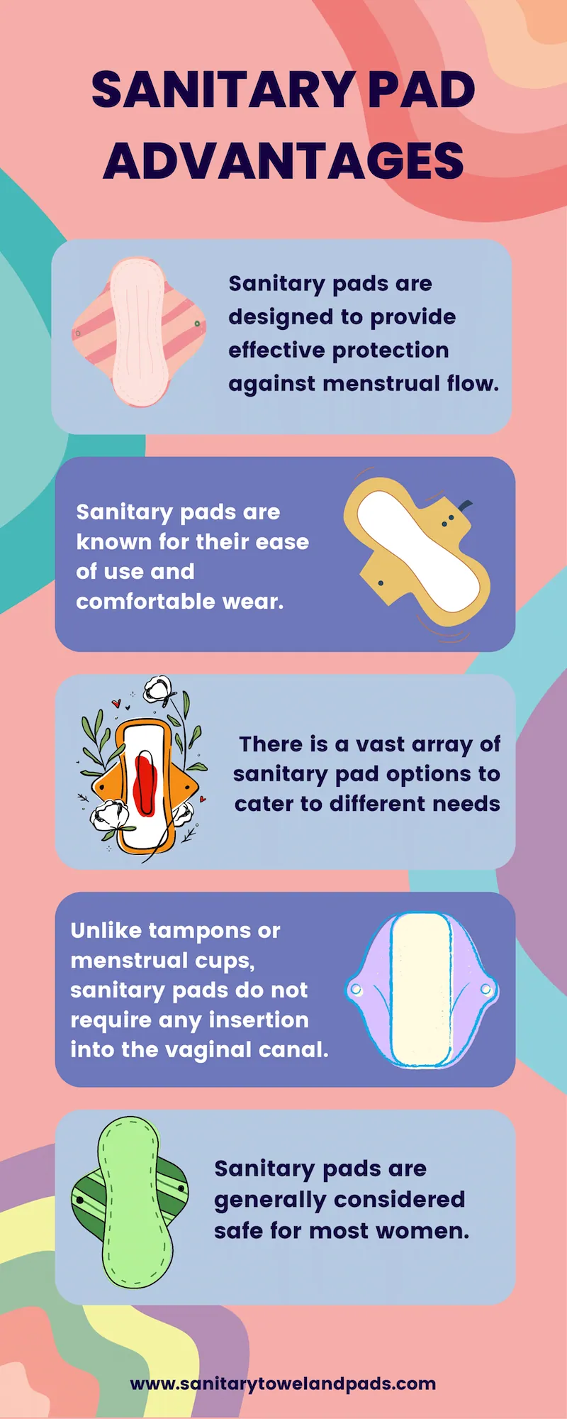 sanitary pad advantages